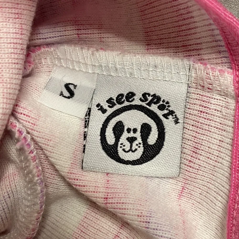 Pink Striped Knit Dog Shirt